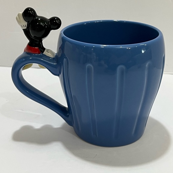 Blue Ceramic Mug with Character Handle - Picture 1 of 6